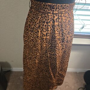 Leopard Print Maxi Skirt
